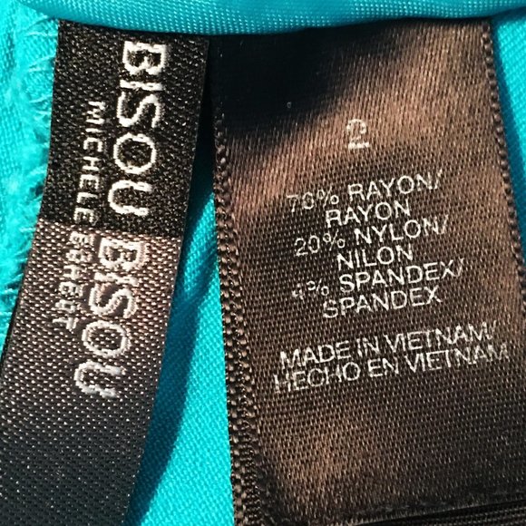 BISOU BISOU "Island Hopper" Turquoise Shorts - Picture 10 of 10